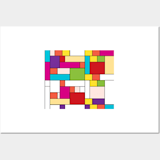 Mondrian Minimalist Posters and Art